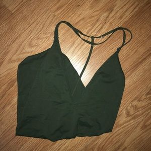 Olive free people bodysuit